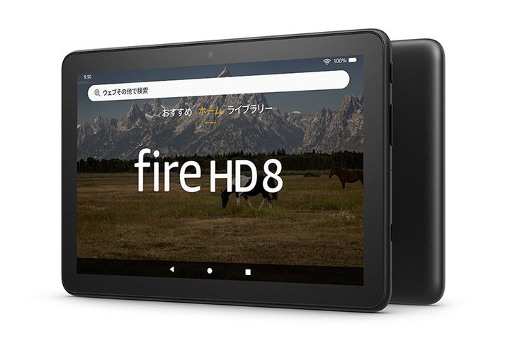 Amazon�A���^�E�y�ʉ������V����uFire HD 8�v�B�������x������A��ʋ@�ɂ�5MP�J�����𓋍�