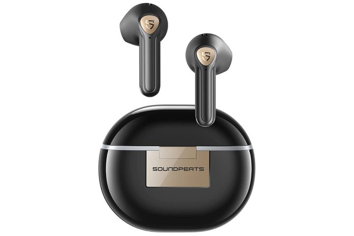 SOUNDPEATS�ALDAC�Ή����S���C�����X�C���z���uAir3-Deluxe HS�v�B����a14.2mm�h���C�o�[����