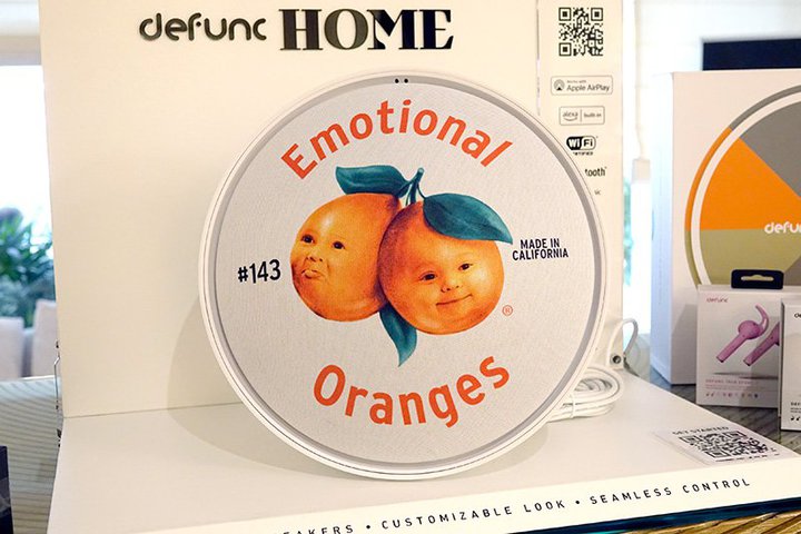 ��CES��defunc�A���C�����X�X�s�[�J�[�uHOME�v���{������\���B�V�V���[�Y�uMONDO�v�����\