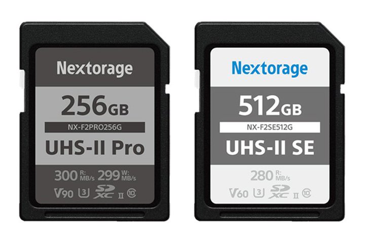 Nextorage、SDXC UHS-IIメモリーカード「NX-F2PRO／NX-F2SE」シリーズ