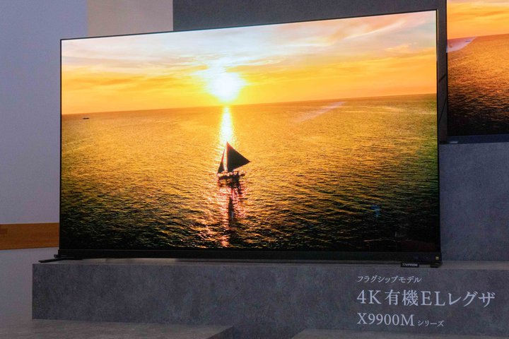 REGZA�A4K�L�@EL�e���r�ŏ�ʋ@�uX9900M�v�B�~���g���[�_�[�̗p�u���O�U�G���W��ZR���v����