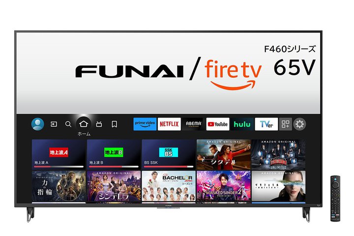 }_~AmazonuFUNAI Fire TVڃX}[gervɍőTCY65V^o
