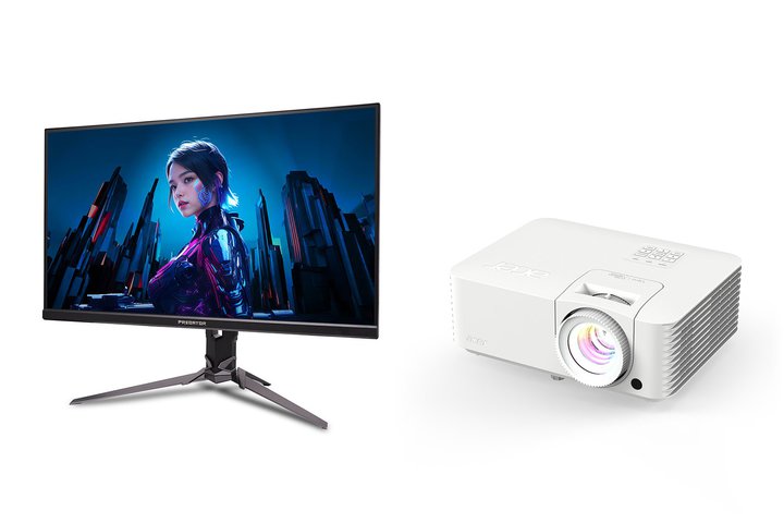 ��CES��Acer�A�ő僊�t���b�V�����[�g1000Hz�̃Q�[�~���O���j�^�[��4K RGB���[�U�[�v���W�F�N�^�[�Ȃǔ��\