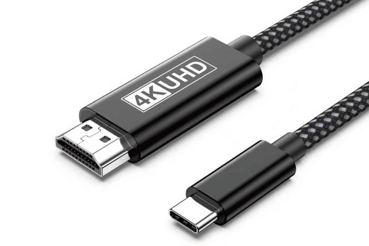 �X�}�z�^PC�̉�ʂ��e���r�ɉf����USB Type-C to HDMI�P�[�u���uCBCH02�^03�^05�v