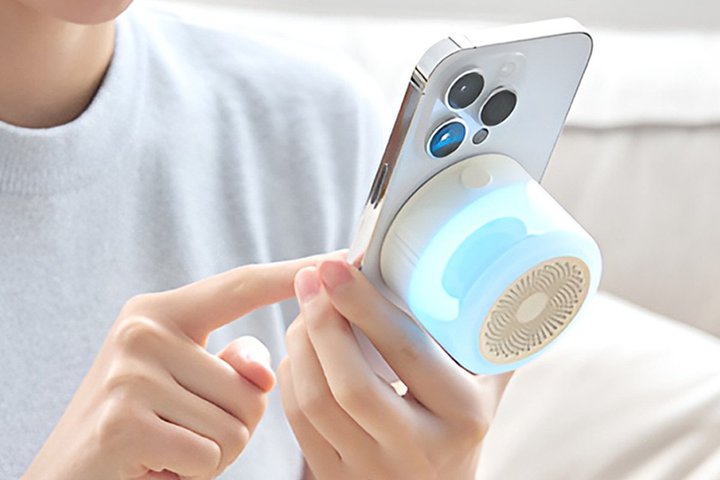 OURS7�A�X�}�z�w�ʂɂ��炦�鏬�^�X�s�[�J�[�wLUMEN�x�BMagSafe�⃉�C�e�B���O�@�\����