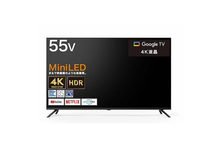 �j�g���A4K Mini LED�t���e���r�B8���~�؂��55�^�@��10���~�؂��65�^�@