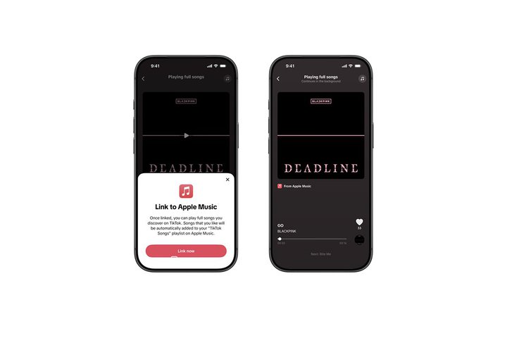 TikTok�AApple Music�ƘA�g�B�u�y�Ȃ��t���ڍĐ��v�@�\�Ȃǒ񋟂�