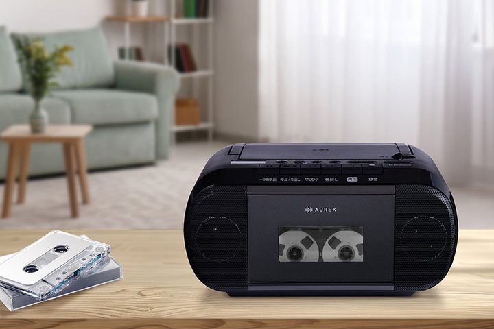 ���ŁABluetooth�Ή�CD���W�J�Z�uAX-KCR80�v�B�J�Z�b�g�e�[�v�����₷���u�f�J���v�̗p