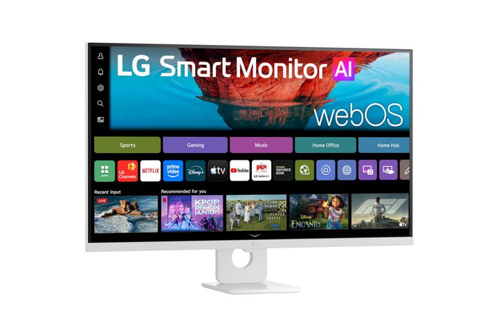 LG�A�Ǝ���webOS�𓋍ڂ���4K�X�}�[�g�f�B�X�v���C�u32U721SB-W�v�Ȃǌv3���f��