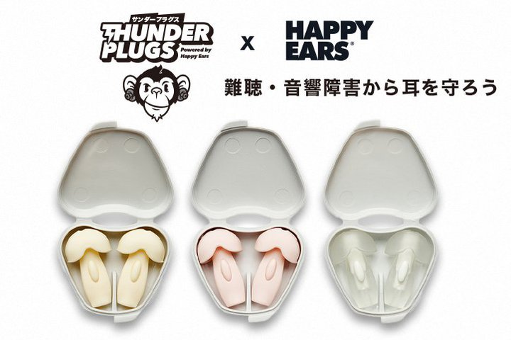 Thunderplugs�A�X�E�F�[�f��Happy Ears�ƃR���{�������{���胉�C�u�p����