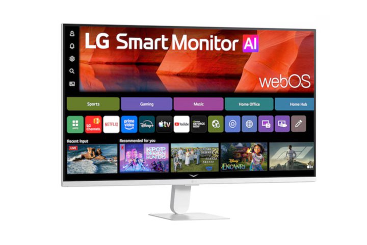 LG�AwebOS����31.5�^�X�}�[�g���j�^�[�u32U501SB-W�v�BPC/�X�}�z�Ȃ��œ��掋���\