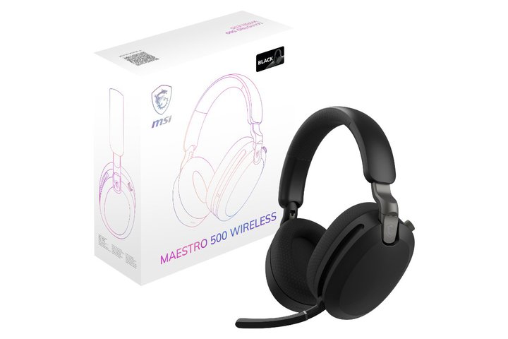 MSI�A1���~�؂�̃m�C�L�����Ή����C�����X�w�b�h�Z�b�g�uMAESTRO 500 WIRELESS BLACK�v