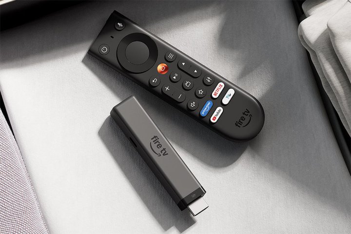 Amazon�A�uFire TV Stick 4K�v�V���f���B�X�������^�e���r�����USB���d�Ή��^�����R�������V