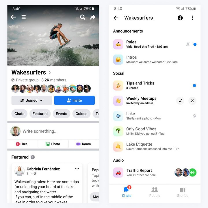 MetaADiscord̂悤ȐV@\uCommunity Chatsv𔭕\