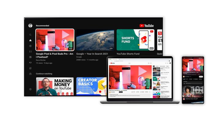 YouTube、デザインをリニューアル。アプリに「ピンチでズーム」できる新機能も