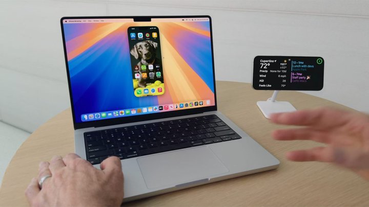 MaciPhoneuł悤ɁBVmacOSuSequoiav\