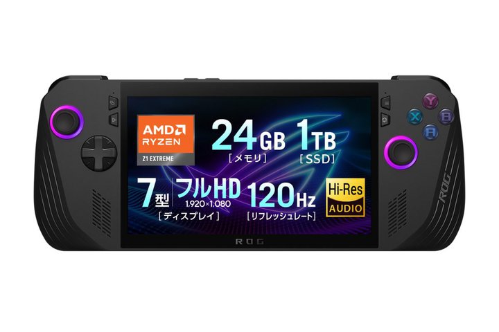 ASUS�A�g�ь^�Q�[�~���OPC�uROG Ally X�v7��24�������B��14���~