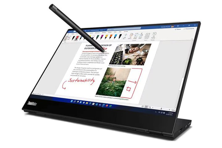 Lenovo�A�X�^�C���X�y���t����14�^���o�C���t�����j�^�[�uThinkVision M14t Gen 2�v