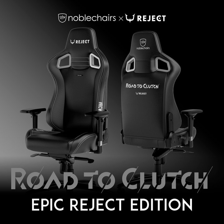 noblechairs、プロeスポーツチーム「REJECT」とのコラボゲーミングチェア「EPIC - REJECT Edition」