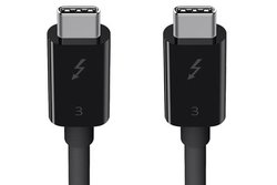 �x���L���A�f�[�^�]���ő�40Gbps/�ő�100W�̍������d�Ή��uThunderbolt 3 �P�[�u���v0.8m���f��