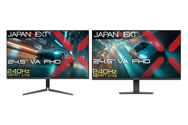 JAPANNEXT�A240Hz�^1ms�Ή���24.5�^�Q�[�~���O���j�^�[2�@��