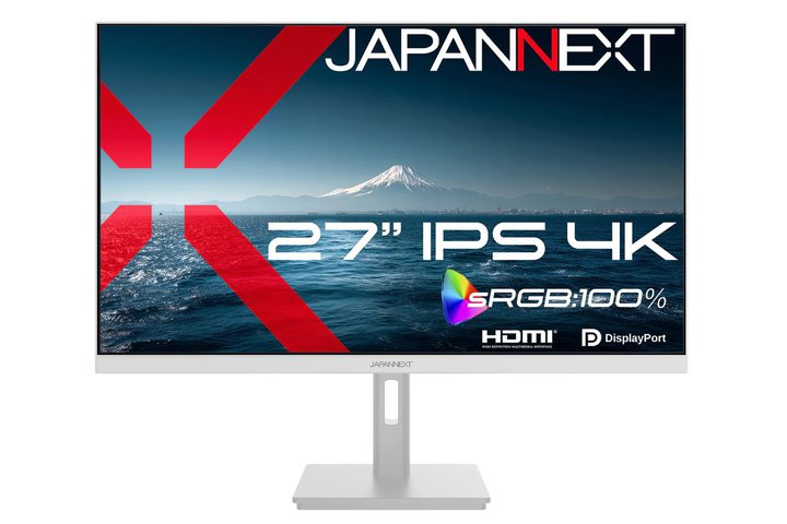 JAPANNEXT�A27�^4K�t�����j�^�[�uJN-IPS2709U-W�v�BsRGB 100���J�o�[