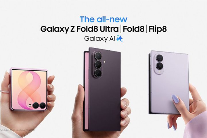 �T���X���A�V�Z�pFlex Titanium���ڂ̐܂肽���݃X�}�z�uGalaxy Z Fold8 Ultra�^Fold8�^Flip8�v�ꋓ���\