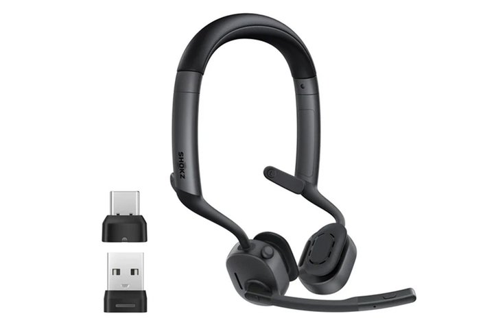 Shokz�A�������K�����A�b�v�����I�[�v���C���[�^�w�b�h�Z�b�g�uOpenMeet2�v�B����M�@�t����UC���f����