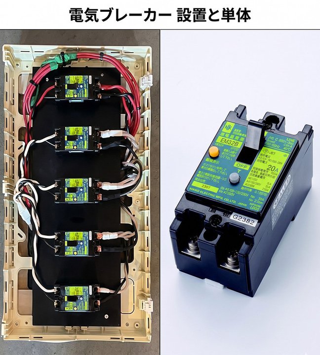 ���ɂ́u���v�͓d������B�o���d�킪���郍�W�E�����b�L�E�u���[�J�[�̏Ռ�