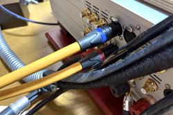 �y�~�j���r���[�z�I�����_����Evan den Hul XLR�P�[�u���̎��́B�A�Ȃ̐[���Ƀn�}��