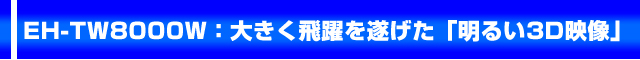 EH-TW8000W:�傫�����𐋂����u���邢3D�f���v